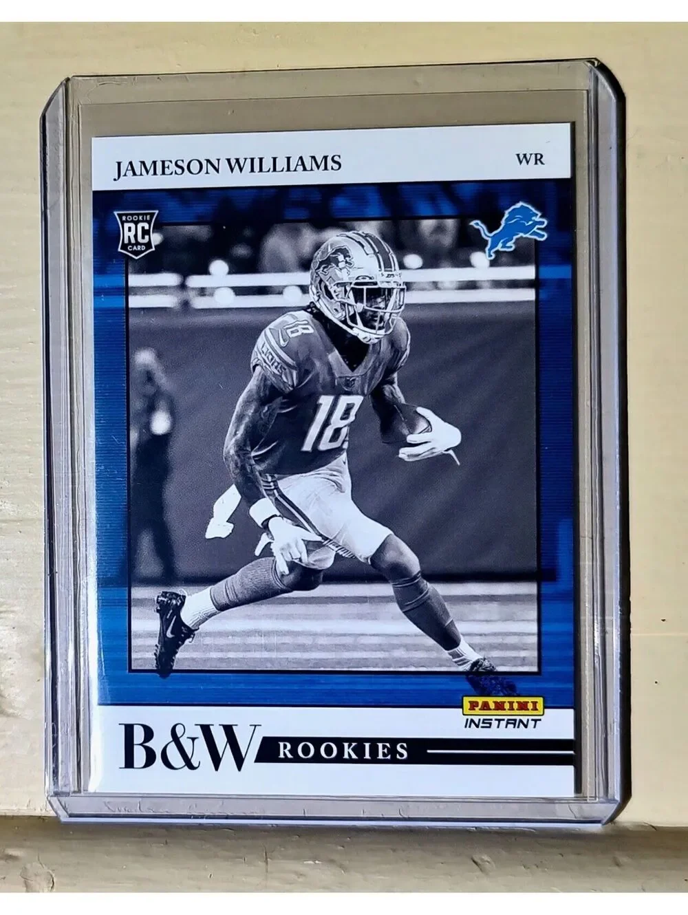 Jameson Williams 2022 Panini NFL Black & White Rookies #7 Football Card 1 of 649